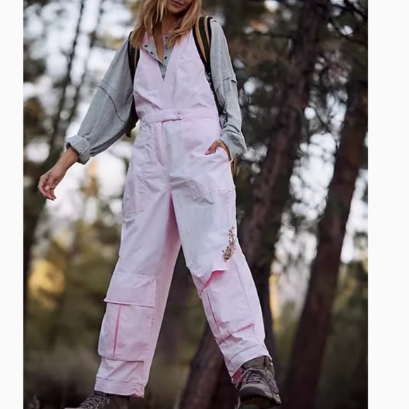 Free People Pants - ✨ SALE✨ Free People Go West Onesie - Light Pink Jumpsuit all in one Activewear